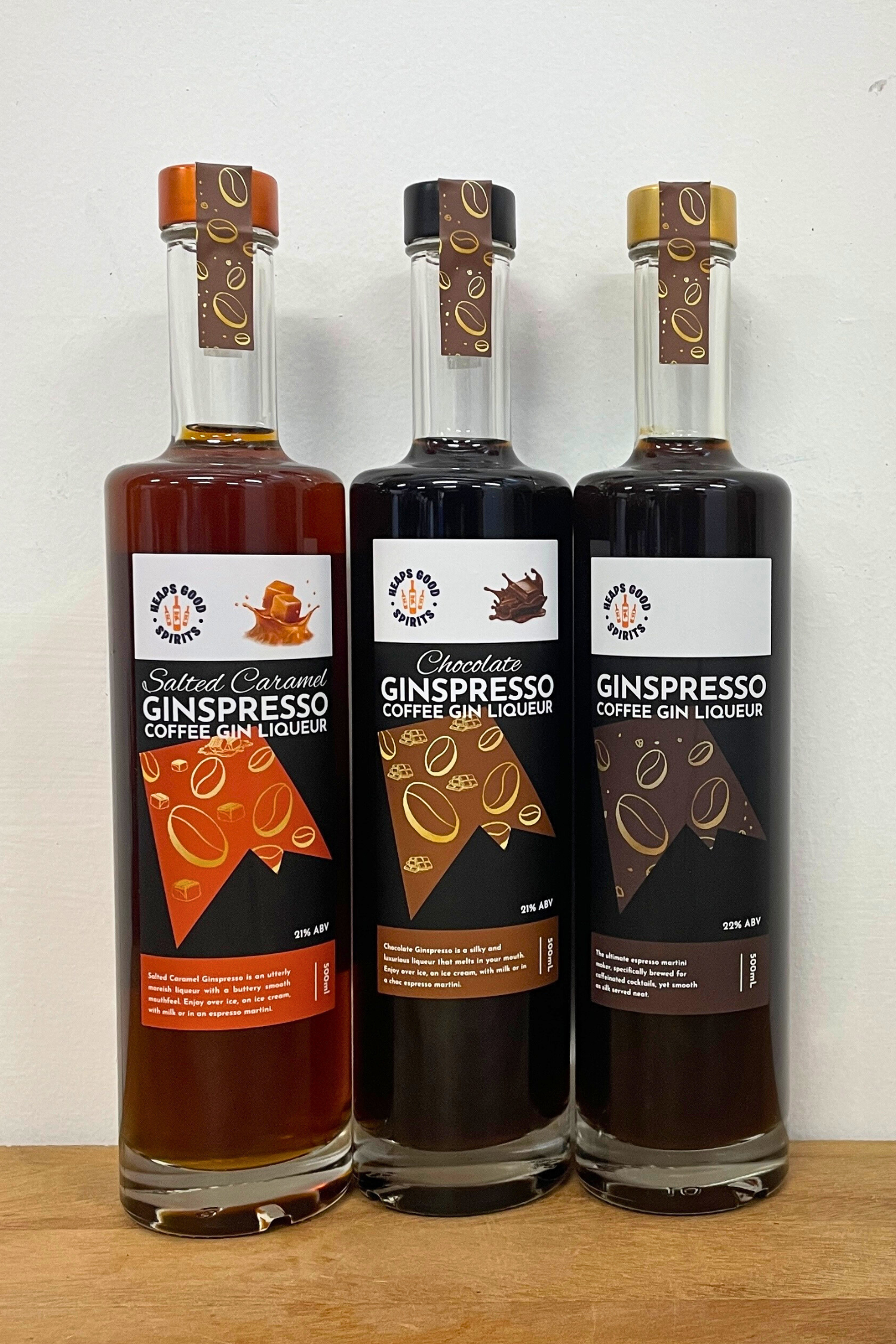 All 3 Ginspresso Flavours