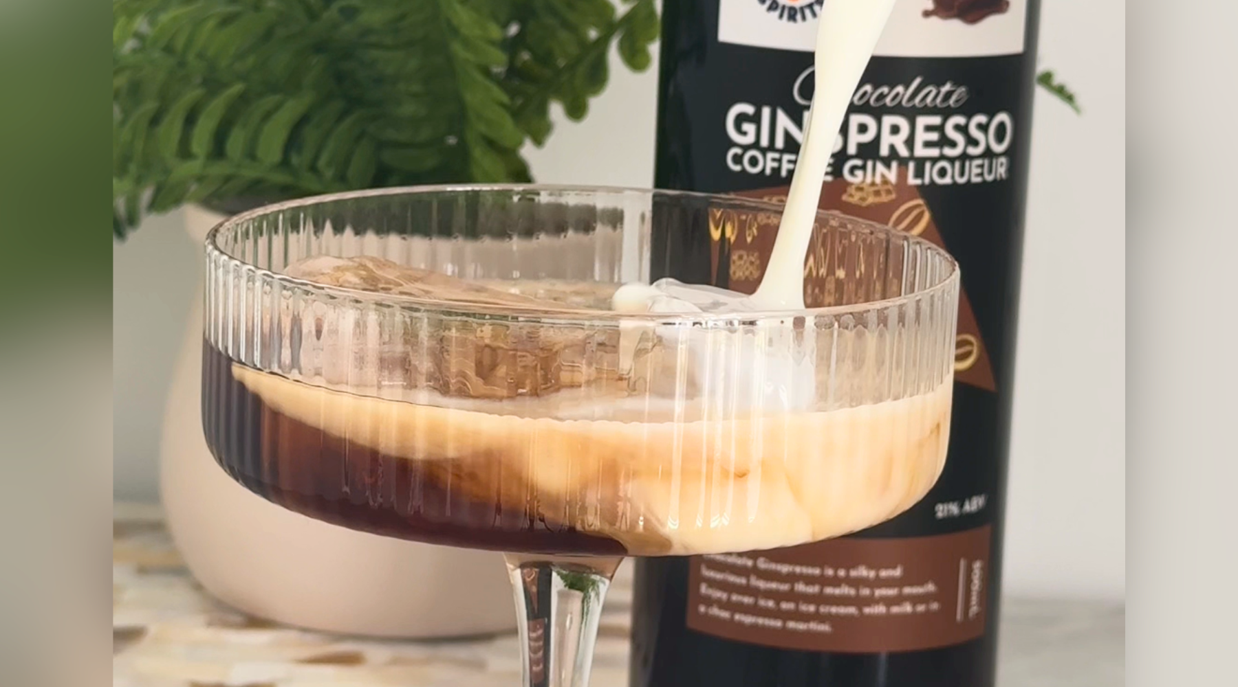 Mocha Ginspresso Iced Latte