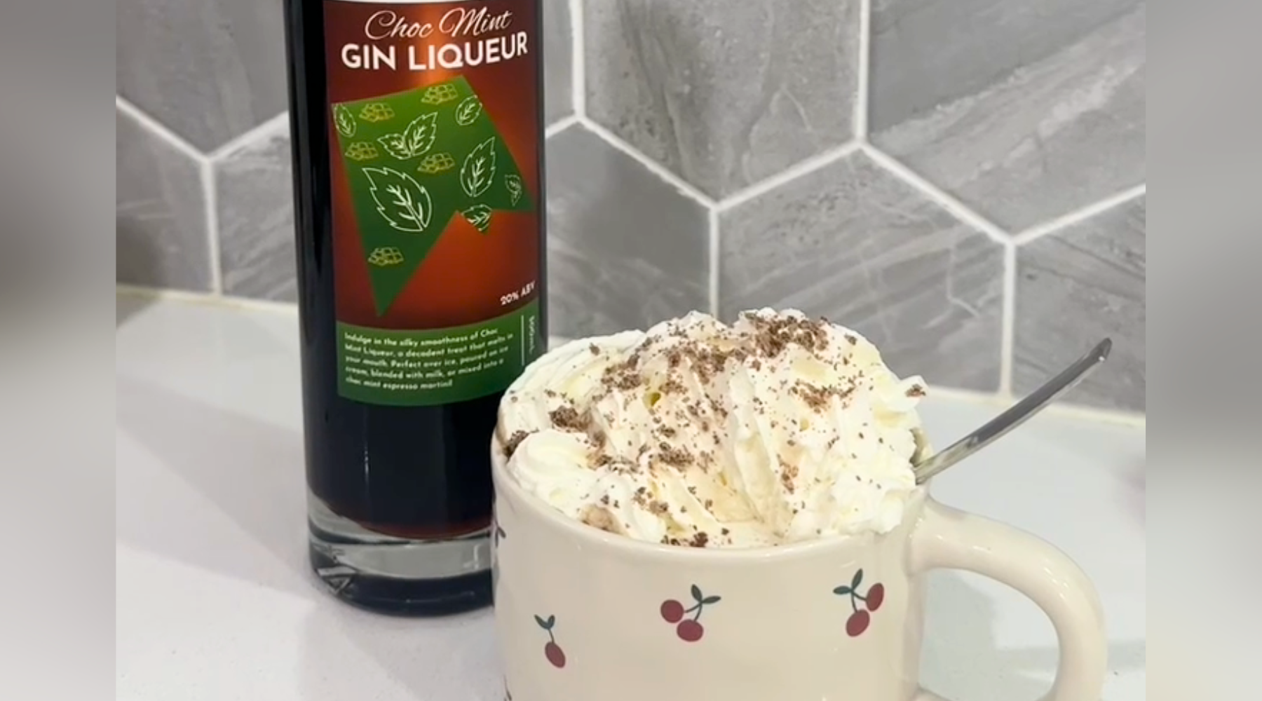 Choc Mint & Gin Hot Chocolate