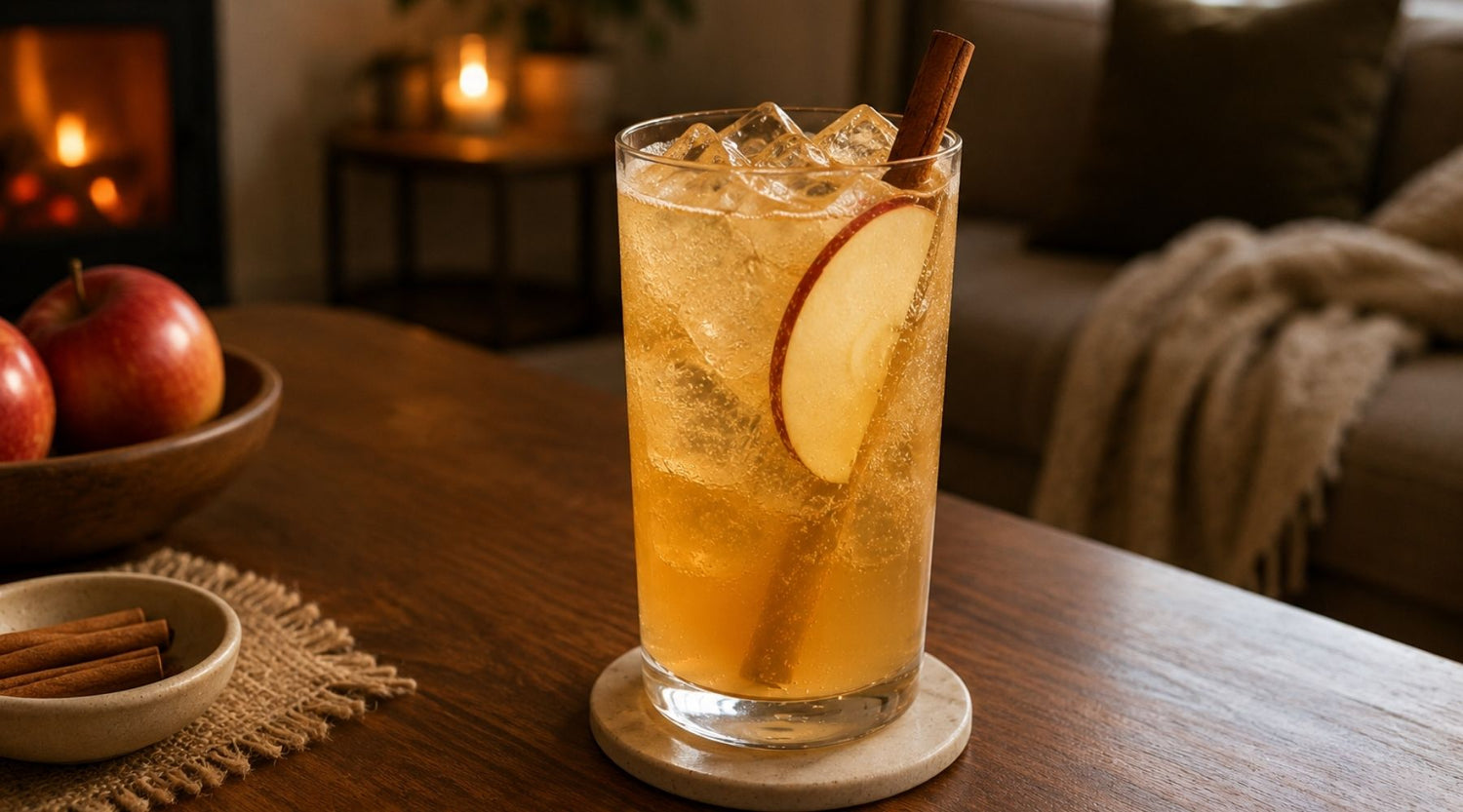 Apple Pie Highball cocktail, made using Australian whisky by Heaps Good Spirits.