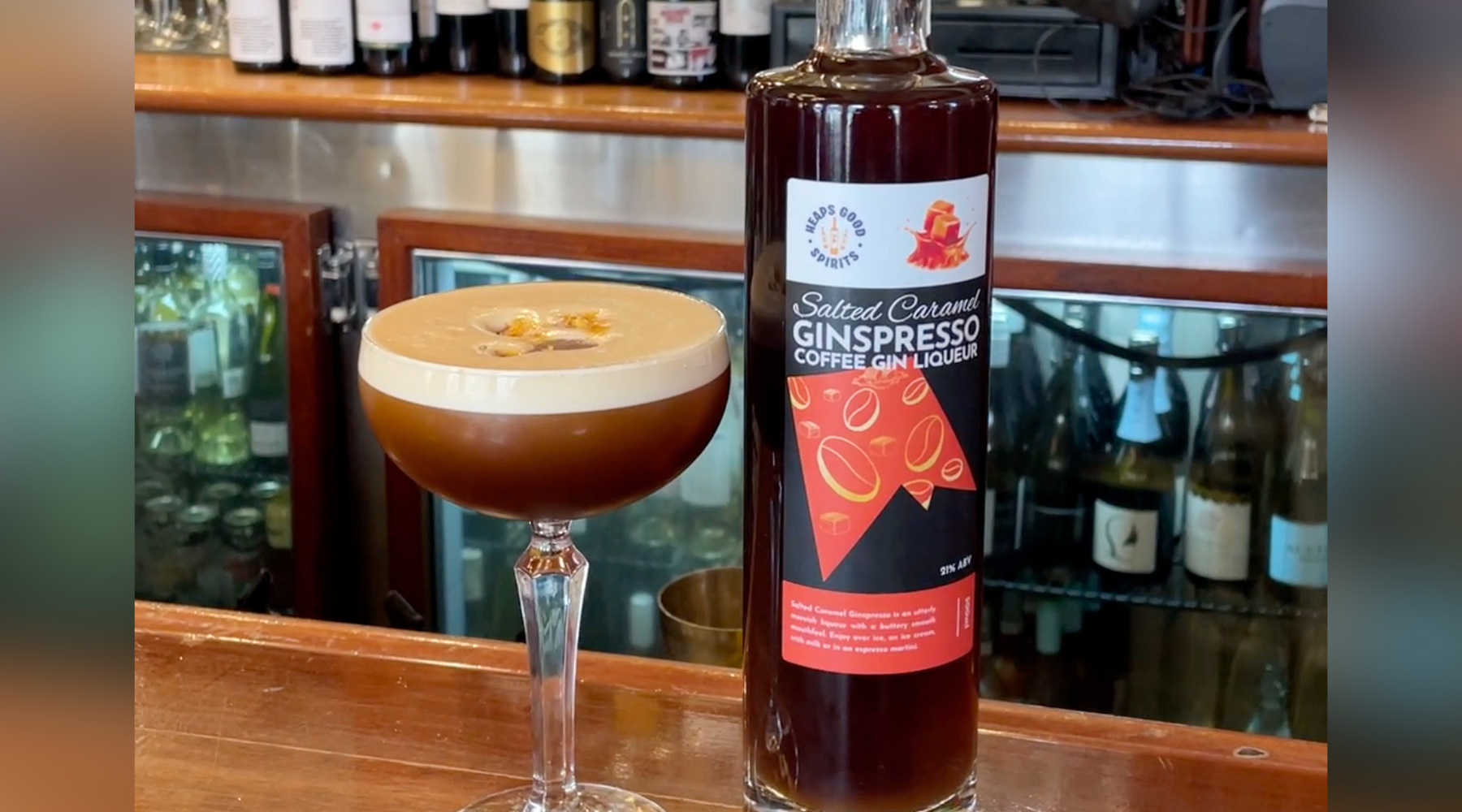 Violet Crumble Ginspresso Martini