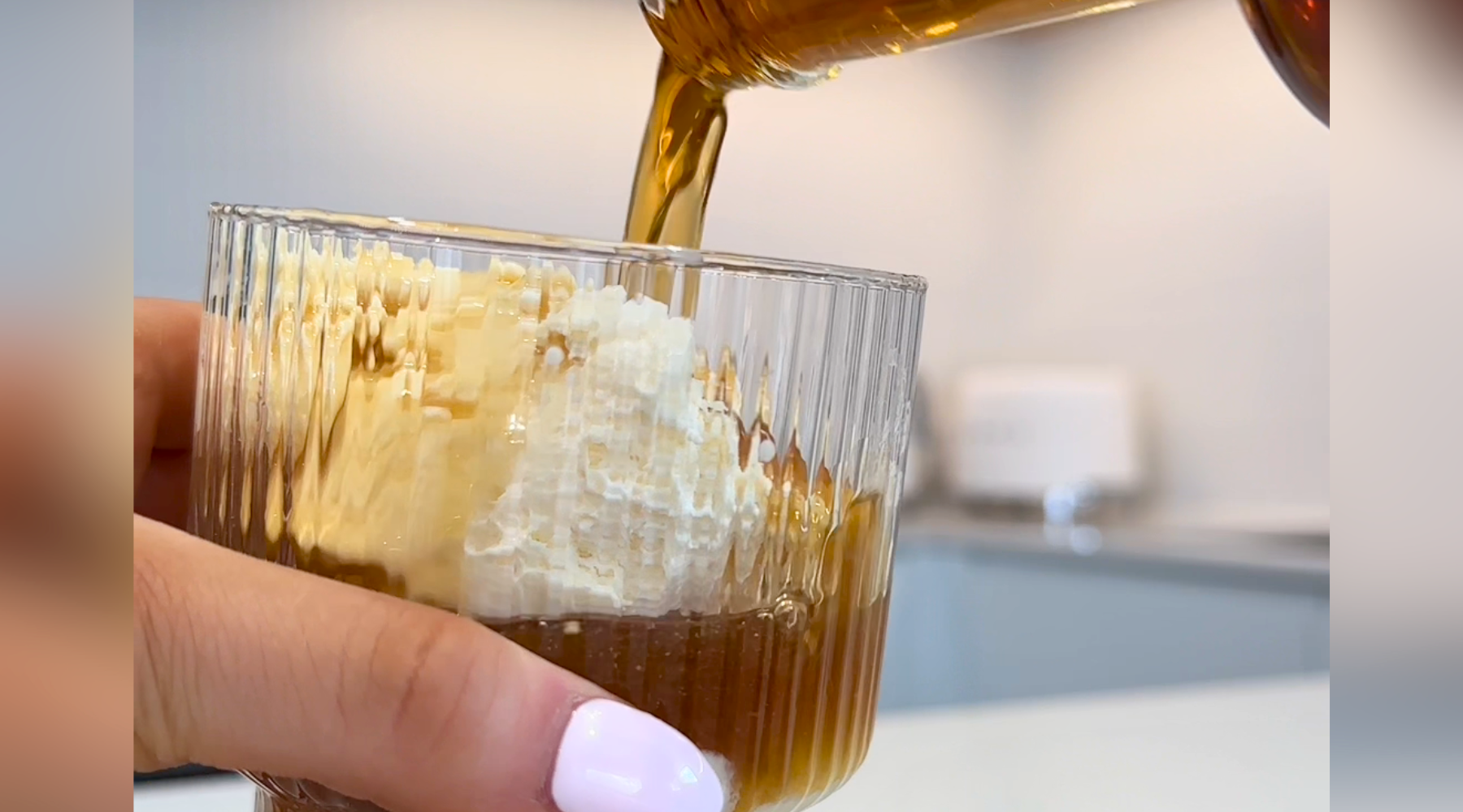 Salted Caramel Ginspresso On Ice Cream