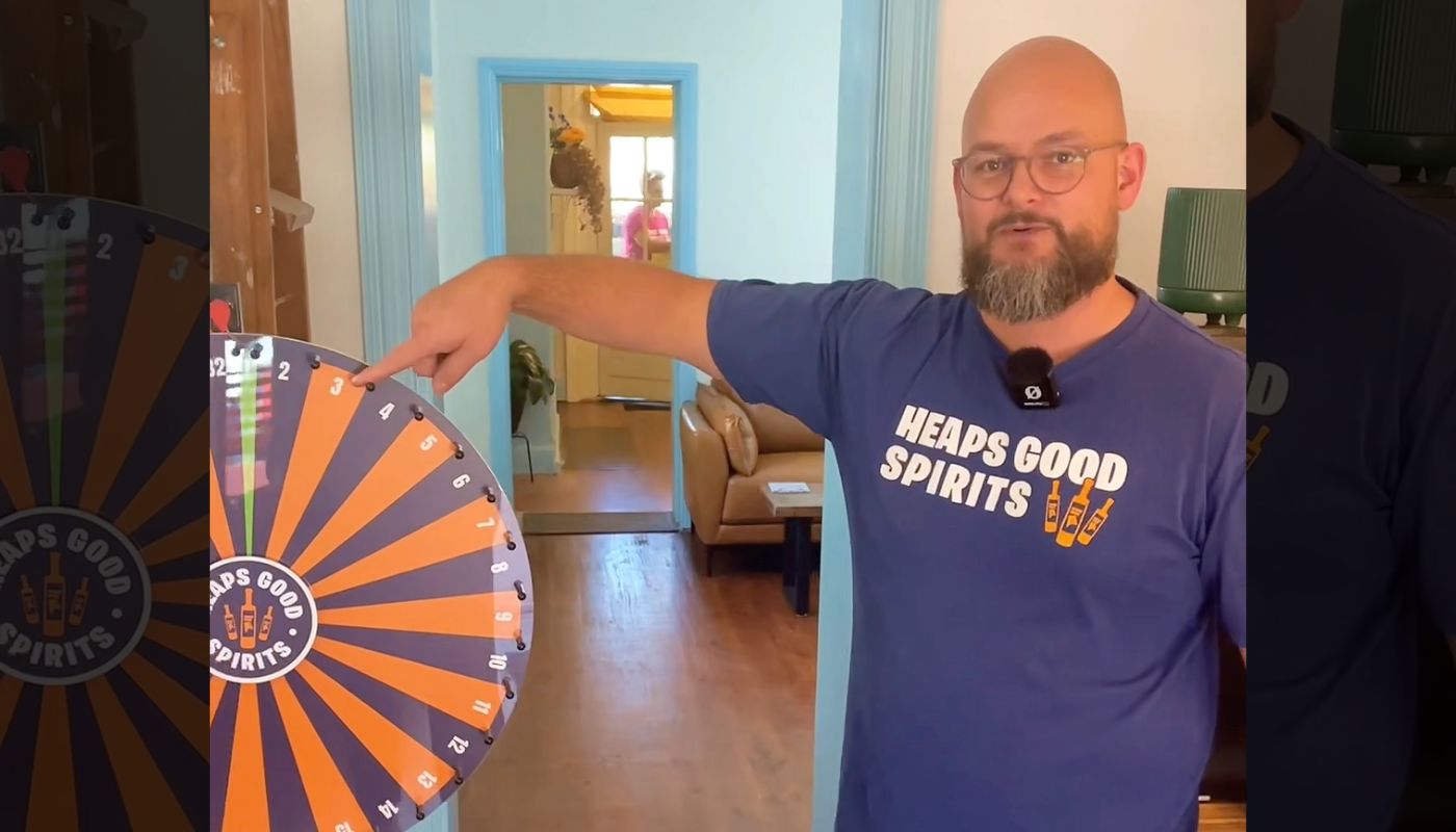Load video: Heaps Good Spirits founder Greg giving a tour inside Hahndorf gin &amp; whisky tasting room.