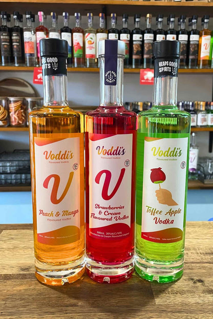 Three bottles of Vodd&